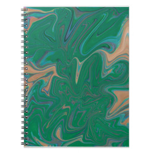 Cuaderno Marble Forms – Green & Gold Natural Flow