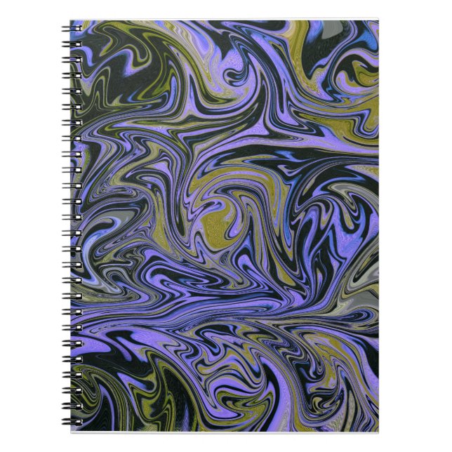 Cuaderno Marble Forms – Violet & Gold Mystic Energy (Frente)