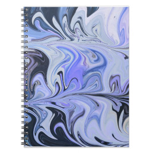 Cuaderno Marble Forms – White & Grey Minimal Texture