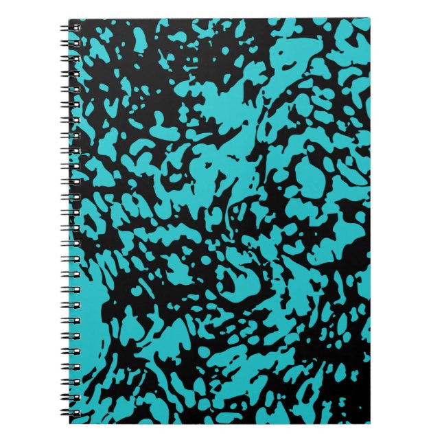 Cuaderno Marble granito textura azul (Frente)