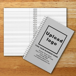 Cuaderno Marca comercial en bloc de notas en espiral gris