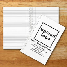 Marca comercial en portátil de espiral blanca