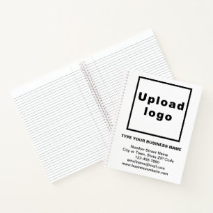 Cuaderno Marca comercial en portátil de gran espiral blanca