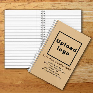 Cuaderno Marca comercial en portátil espiral marrón claro