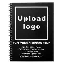 Cuaderno Marca comercial en portátil negro