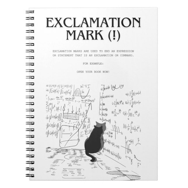 Cuaderno Marca de exclamación (Frente)