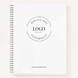 Cuaderno Marca de página web del logotipo de un Personaliza