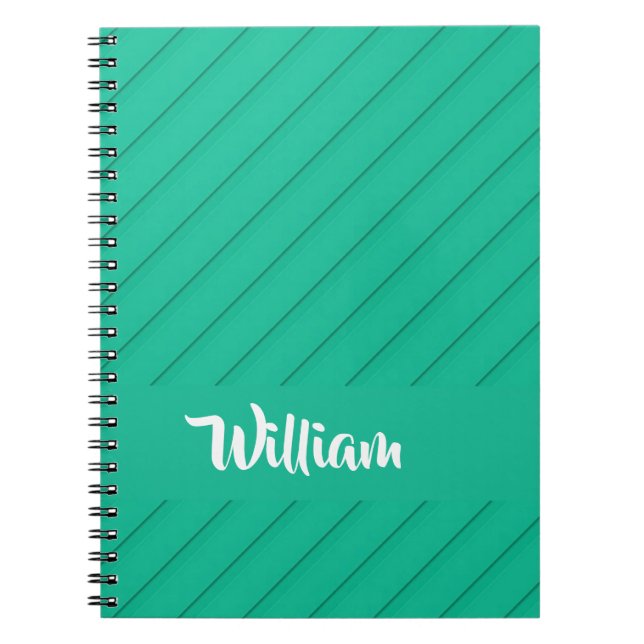 Cuaderno Marca personalizada azul diagonal plástico texturi (Frente)