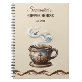 Cuaderno Marca personalizada del Café Costero