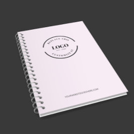 Cuaderno Marca Personalizado Minimalista simple rosa