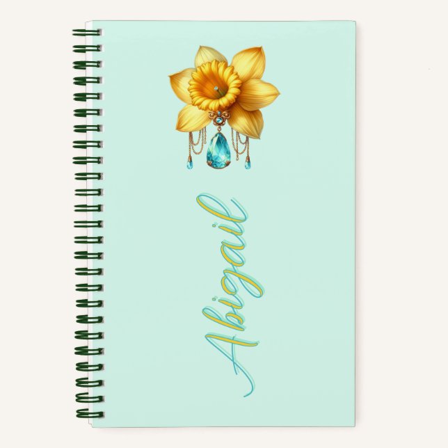 Cuaderno March Bloom Personalized Keepsake  (Anverso)