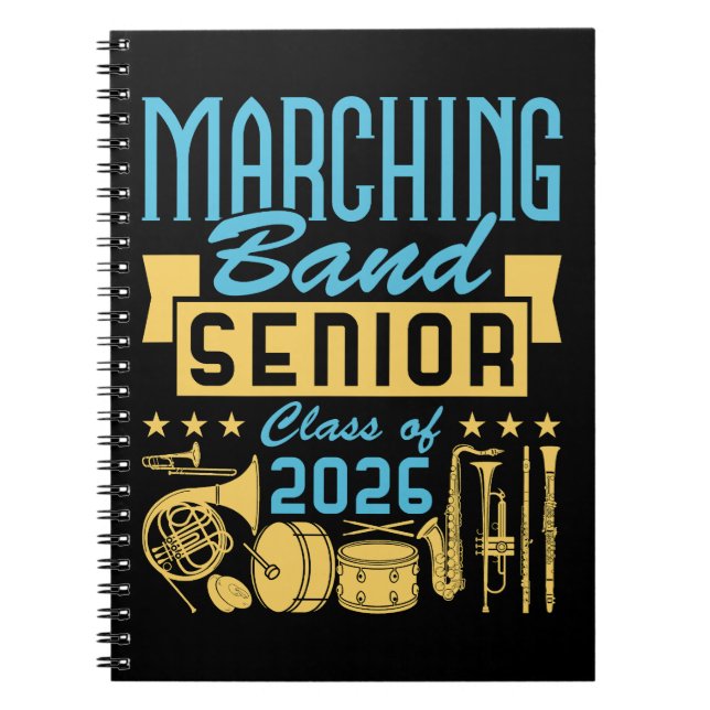 Cuaderno Marching Band Senior Class of 2026 (Frente)