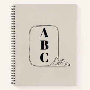 Cuaderno Marco de Arte de Línea Minimalista