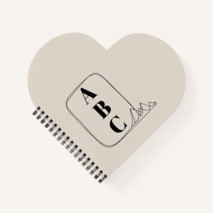 Cuaderno Marco de Arte de Línea Minimalista