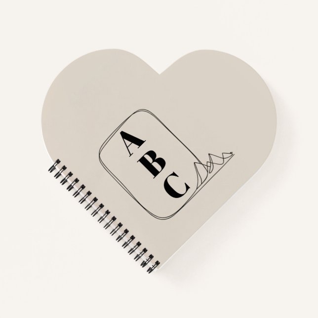 Cuaderno Marco de Arte de Línea Minimalista  (Anverso)