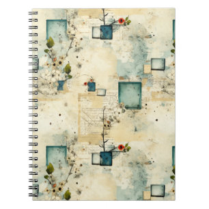 Cuaderno Marco de Botánica Grunge Verde Azulado Parchís Álb