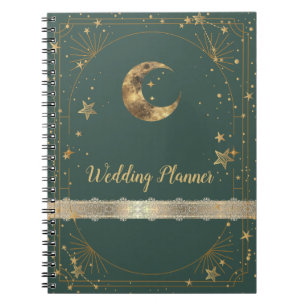 Cuaderno Marco de Estrellas de la Luna Celestial