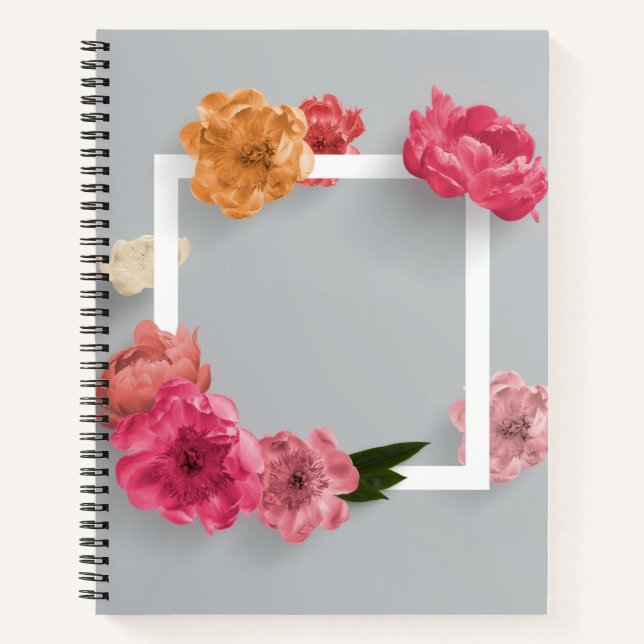Cuaderno Marco de flor (Anverso)
