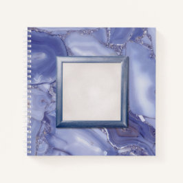 Cuaderno Marco de mármol azul moderno