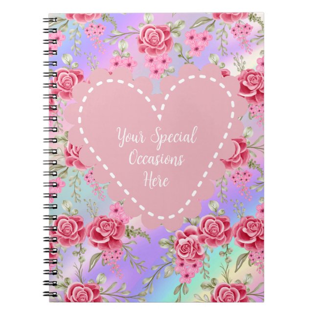 Cuaderno Marco elegante del corazón floral: para cada ocasi (Frente)