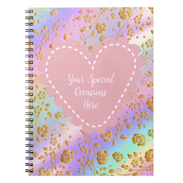 Cuaderno Marco elegante del corazón floral: para cada ocasi (Frente)