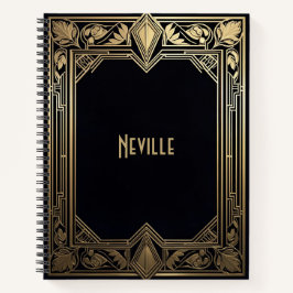 Cuaderno Marco floral Art Deco