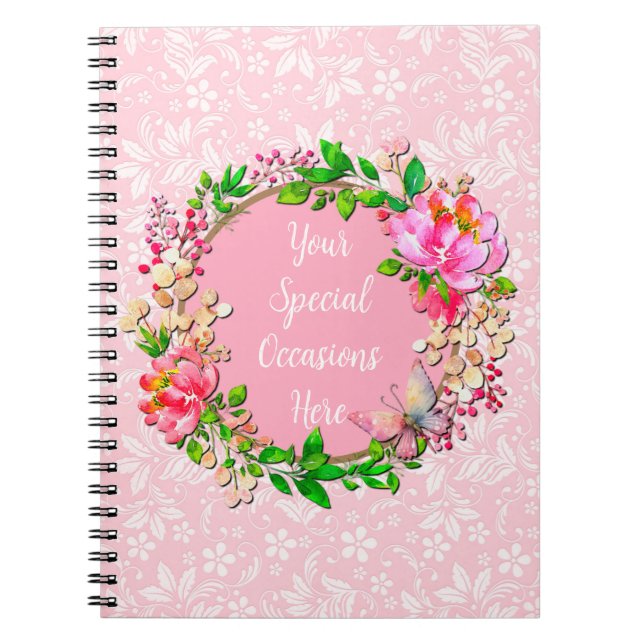 Cuaderno Marco Floral Elegante: para cualquier ocasión (Frente)