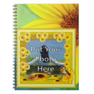 Cuaderno Marco fotográfico Sunshine amarillo girasol