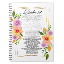Cuaderno Marco Geométrico Floral Psalm 91