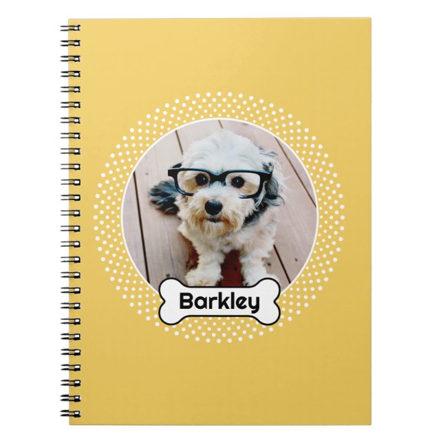 Cuaderno Marco instantáneo para foto de mascota personaliza (Frente)