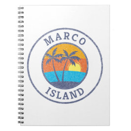 Cuaderno Marco Island, Florida, un viejo bloc de notas al e