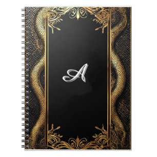 Cuaderno Marco negro y dorado elegante