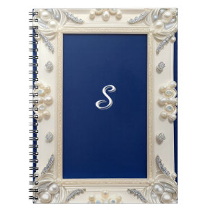 Cuaderno ✨ Marco Ornado Elegante Resplandor 📖 Nombre Perso