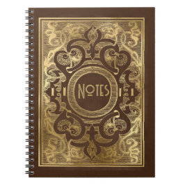 Cuaderno Marco Ornate Brown y Gold