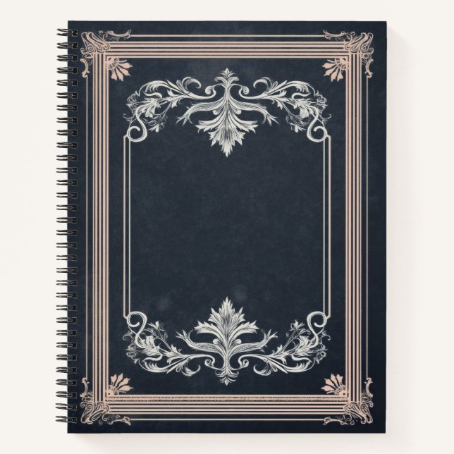 Cuaderno Marco Ornate Noir — Personalizable (Anverso)