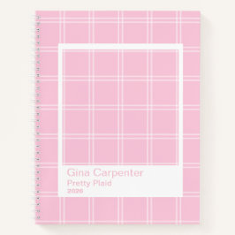 Cuaderno Marco Transparente de Cuadro Rosa Elegante