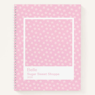 Cuaderno Marco Transparente Grande de Estrellas Lanzadas Ro