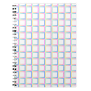 Cuaderno Marcos de patrones de gradiente simétricos blancos