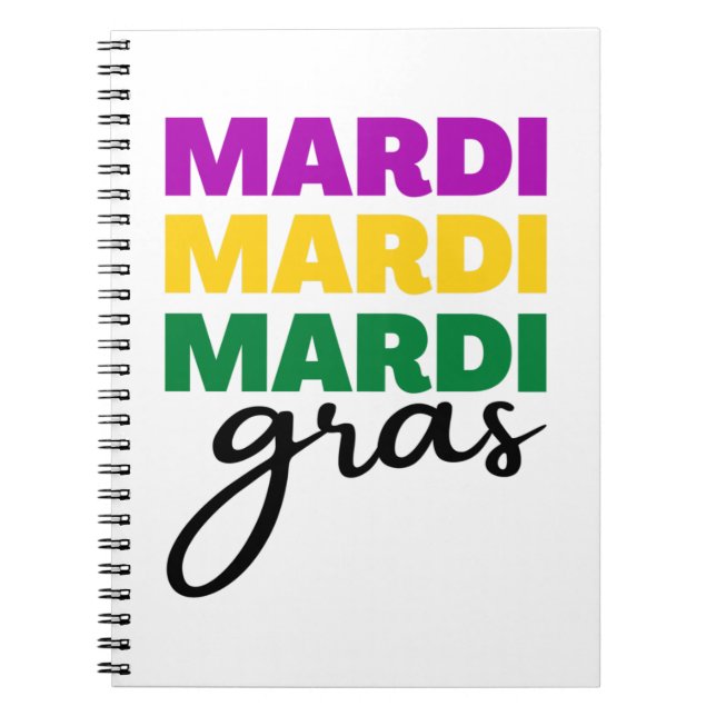 Cuaderno Mardi Gras (Frente)