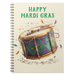 Cuaderno Mardi Gras Festive Drum