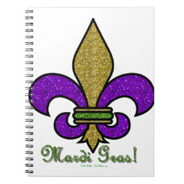 Cuaderno Mardi Gras Fleur De Lis