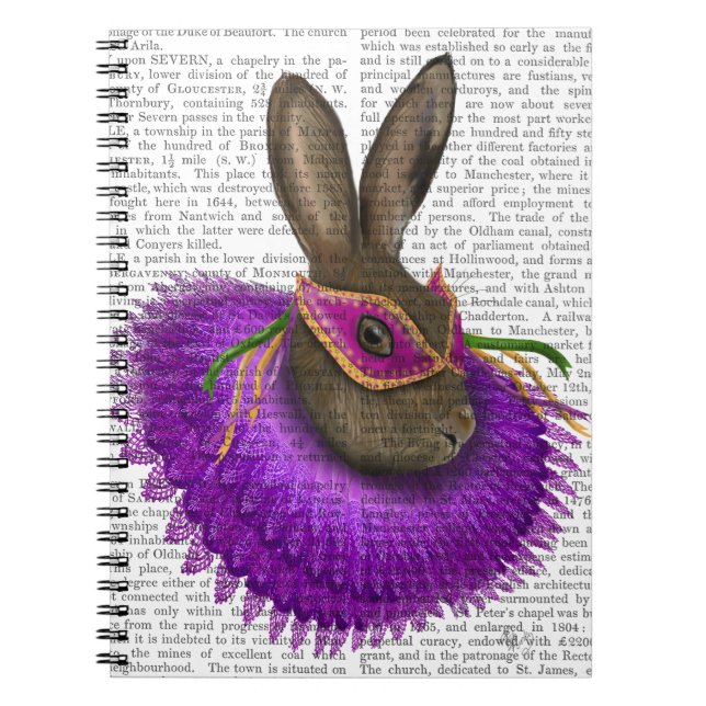 Cuaderno Mardi Gras Hare (Frente)