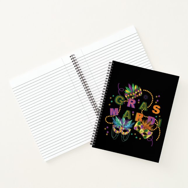 Cuaderno Mardi Gras moderno (Interior)