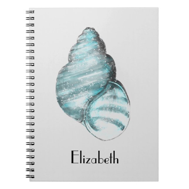 Cuaderno Marea azul mística personalizada (Frente)