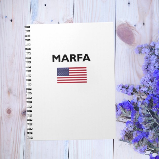 Cuaderno Marfa Texas Estados Unidos Bandera estadounidense  (Subido por el creador)
