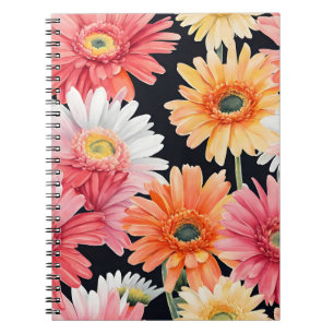 Cuaderno Margarita Gerbera - Flores de acuarela