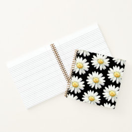 Cuaderno Margaritas de puntos amarillos