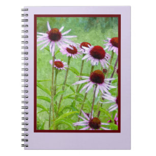 Cuaderno margaritas pintadas de rosa
