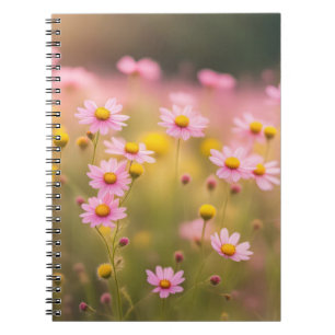 Cuaderno Margaritas silvestres rosadas
