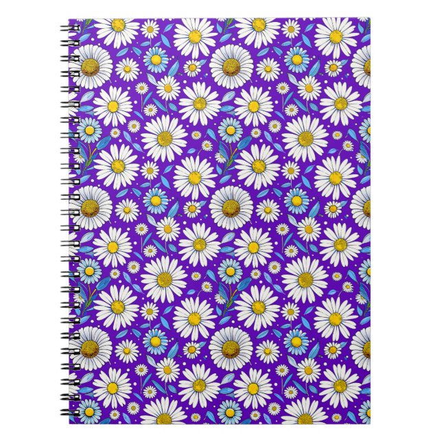 Cuaderno Margaritas y Hojas (Frente)